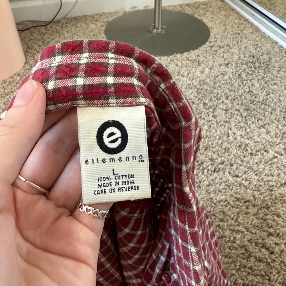 Button Down Red Flannel - image 7